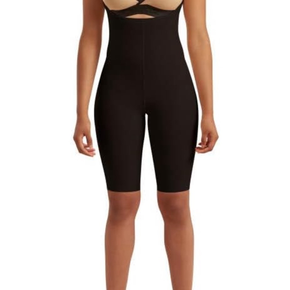 MARENA SFBHS2 Recovery Knee-Length Compression Girdle with High-Back - S, Black
